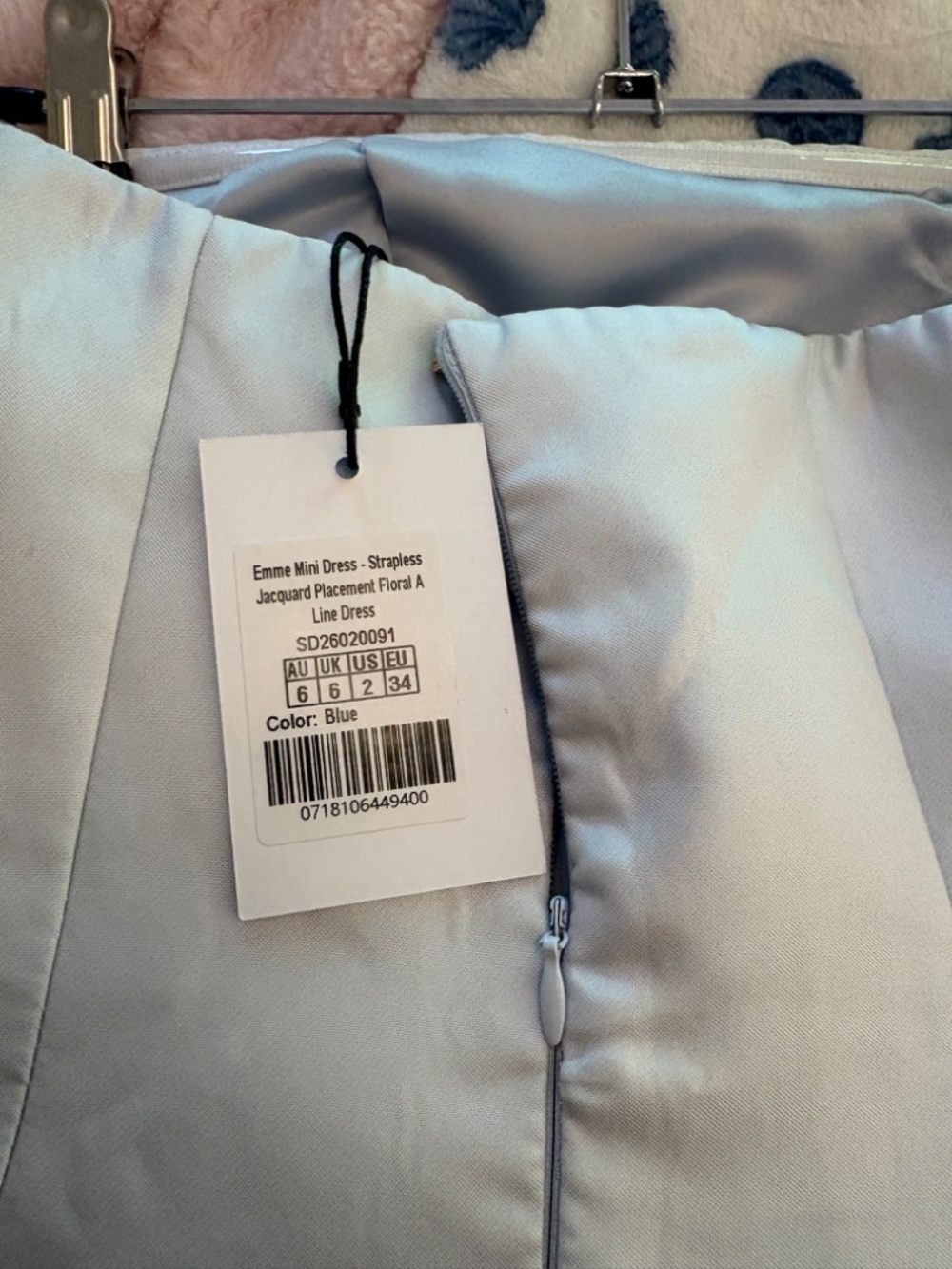 Showpo Dress Color Blue Size 2 - Picture 3 of 3